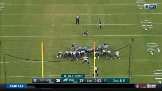 Jake Elliott Game-Winning Field Goal vs. Texans | NFL