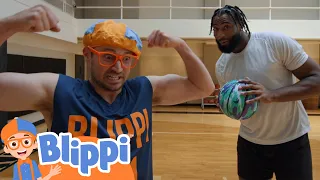 Blippi Learns to Play Basketball! | Learning Sports for Kids | Fun and Educational Videos for Kids