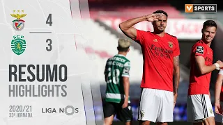 Highlights | Resumo: Benfica 4-3 Sporting (Liga 20/21 #33)