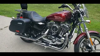 Harley Davidson Sportster 1200T Vance & Hines Straight Shots with quiet Baffles