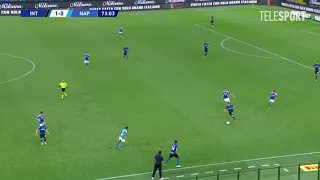 Inter - Napoli. Lautaro Martinez's goal