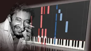 Serge Gainsbourg - Elisa | PIANO TUTORIAL