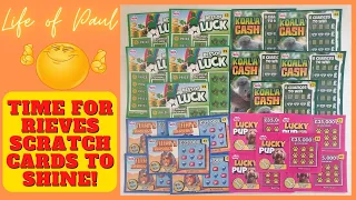 Mix of scratch tickets from Rieves Lottery. £30 worth of cards for you to enjoy from Morrisons.