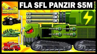 Fla-SFL Panzir S5M / WOT | Мега танки VS Мега Босс | Мультики про танки | Arena Tank Cartoon