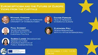 TEPSA Debate: “Euroscepticism and the Future of Europe: Views from the Capitals”