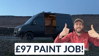 We Roller Painted our Camper Van for less than £100 - VANLIFE UK