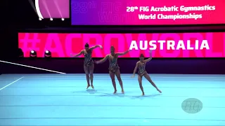 Australia 1 (AUS)  2022 Acrobatic Worlds, Baku (AZE)  Balance Qualification  Womens Group