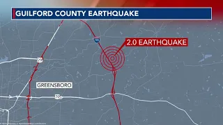 NC Earthquake: 2.0 tremors shake near Greensboro