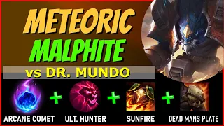 METEOR INCOMING! Make Mundo Ragequit! - MALPHITE TOP vs DR. MUNDO - S10 League of Legends