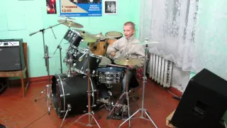 Warlock -  All We Are -  Drum Cover  - Drummer Daniel Varfolomeyev 10 years