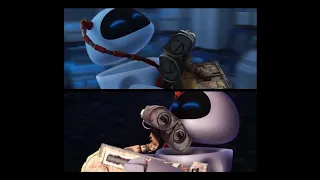 WALL-E & EVE First Kiss: Deleted Scene "Dumped" Comparison