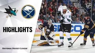 NHL Highlights | Sharks @ Sabres 10/22/19