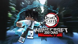 SOBREVIVÍ 200 días en MINECRAFT HARDCORE con el mod de KIMETSU NO YAIBA... PARTE 1