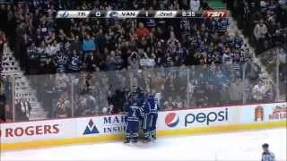 Canucks vs Lightning - All Canuck Goals - 1/1/14 - HD