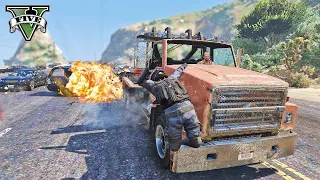 GTA 5 Tow Truck Crashes - Impact Compilation - Destruction