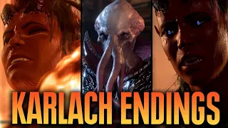 Baldur's Gate 3 - All Karlach Romance Endings + Post Ending Mindflayer Romance Scene