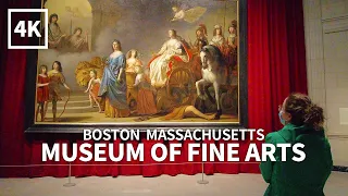 [4K] BOSTON TRAVEL - Walking Tour Museum of Fine Arts, Boston, Massachusetts, USA, Travel - 4K UHD