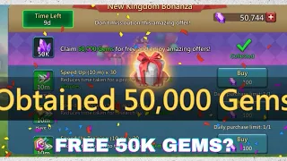 Lords mobile - Free 50k gems for a new account!! / homecoming event