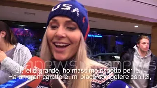 Lindsey Vonn: “Goggia, ti batto. Dedicherò la vittoria a mio nonno”