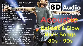 Acoustic Cover Of Greatest Ballads and Slow Rock Songs 80s-90s - 8D Audio | Audioblaz