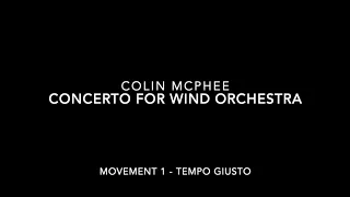Concerto for Wind Orchestra - Colin McPhee (Audio Only)