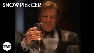 Snowpiercer: Sean Bean, as Wilford, indulges in the delicacies of Snowpiercer [MASHUP] | TNT