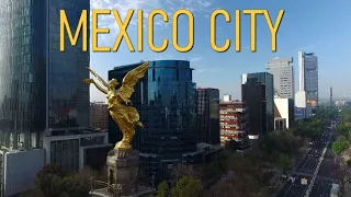MEXICO CITY, MEXICO (4K City Tour) Stunning Aerial, Drone, Walking, and Night 4K Footage
