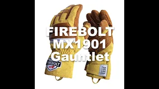 FIREBOLT MX1901-Gauntlet : NFPA certified heavy duty structural firefighting glove for professionals