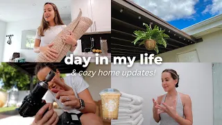 Day in the life | Cozy home updates, trying Holiday drinks, affordable clothing haul, easy dinner!