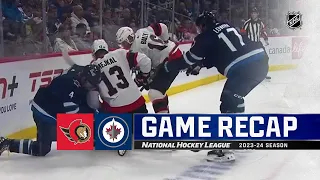 Senators @ Jets 10/5 | NHL Highlights 2023