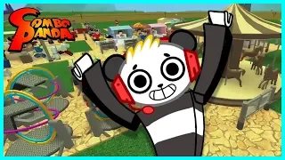 BUILDING MY OWN THEME PARK ! Roblox Theme Park Tycoon 2 Let's Play with Combo Panda