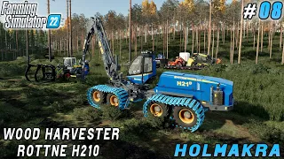 Buying a new wood harvester machine ROTTNE H210 | Forestry in Holmakra | FS 22 | Timelapse #08