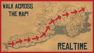 Red Dead Redemption 2 - Walk Across the Map REALTIME!