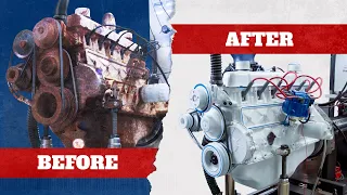 Old Engine Restoration Start to Finish: Ford 300 Inline Six (ASMR)