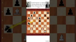 Vassily Smyslov vs Samuel Herman Reshevsky World Chess Championship 1948  1-0   #classicgames