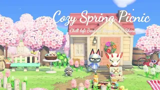 🌷Chill Lofi • Cozy Spring Picnic w/ Raymond & Shino 🎧| Animal Crossing Amience [2 hour]