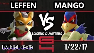 Genesis 4 Losers Quarters - Leffen (Fox) Vs. Mango (Falco) SSBM Smash Melee