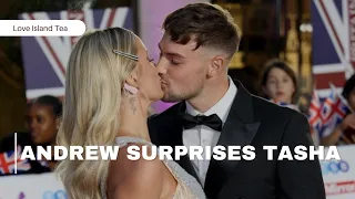 Andrew surprises Tasha