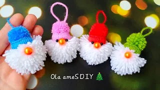 It's so Cute 🌟🎄 Superb Gnome Making Idea with Yarn - You will Love It- DIY Christmas Gnome Ornaments