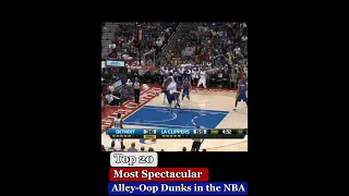 Top 20 Jaw-Dropping NBA Alley-Oop Dunks You Can't Afford to Miss! #nba #alleyoop #dunkscompilation