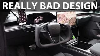 Tesla Model S Plaid yoke wheel review