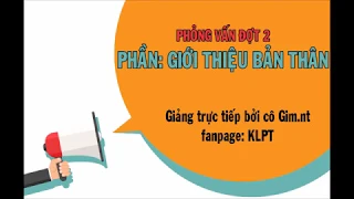 Chi tiết  GIỚI THIỆU BẢN THÂN  CHO VÒNG 2 - PHỎNG VẤN  (CHƯƠNG TRÌNH EPS – TOPIK )