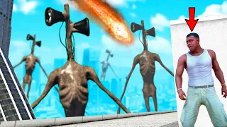 SIREN HEAD Destroys LOS SANTOS in GTA 5 - Giant Sirenhead Invasion