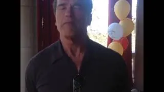 Arnold Schwarzenegger - thanks for the congratulations