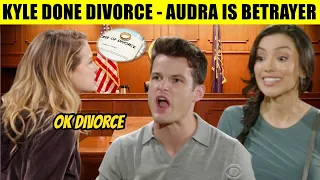 CBS Y&R Spoilers Kyle completed his divorce from Summer when he found out that Audra had betrayed