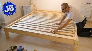 How to make your own wooden bed frame - Super King Size - DIY