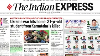 2nd March, 2022.The Indian Express Newspaper Analysis presented by Priyanka Ma'am (IRS).