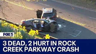 3 dead, 2 hurt in Rock Creek Parkway crash | FOX 5 DC