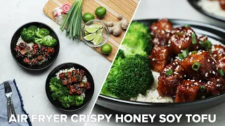 Air Fryer Crispy Honey Soy Tofu