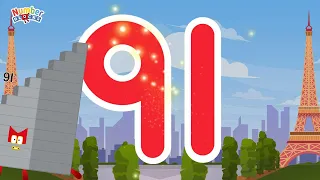 Numberblocks Magic Run 91 - Numberblocks 91 Adventure | Number Explore